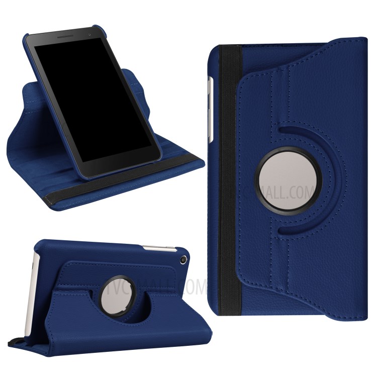 Case Huawei Mediapad T2 7.0 / Pre-order * เคสหนัง PU พื้นผิวลิ้นจี่ หมุน 360 องศา *