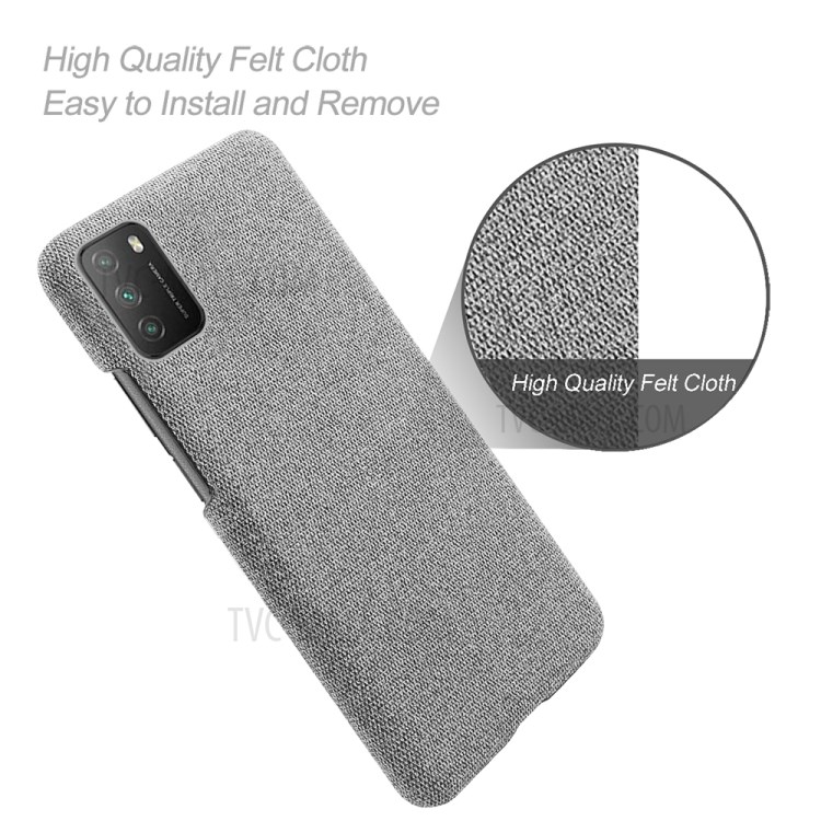 Case Xiaomi Redmi 9T# Pre-Order * KSQ Plain Cloth Texture ซองพลาสติกแข็ง *