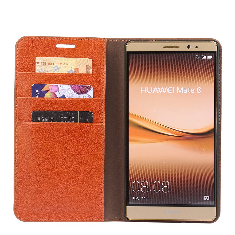 Case Huawei Mate 8 / Pre-order * เคสพรีเมี่ยมธรรมชาติของแท้หนังพลิกธุรกิจกระเป๋าสตางค์ *