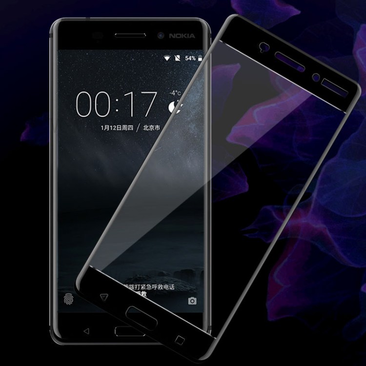 กระจกนิรภัย Nokia 6 / Pre-order * IMAK ความแข็ง 9H, สุดยอดการป้องกันรอยขีดข่วน - ดำ *