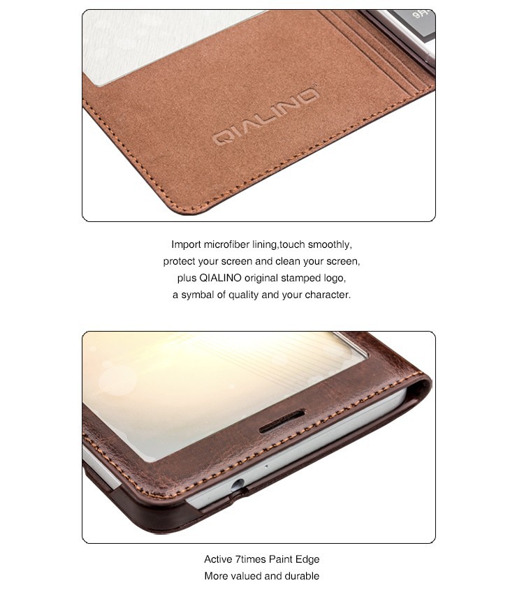 Case Huawei Ascend Mate7 / Pre-order * QIALINO คลาสสิกสไตล์หนังแท้ดูสมาร์ท *