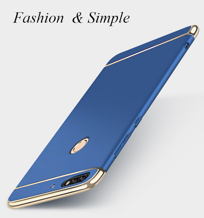 Case Huawei Y7 Pro 2018 / Pre-order * 3-in-1 คุ้มครอง วัสดุโพลีคาร์บอเนตพรีเมี่ยม *