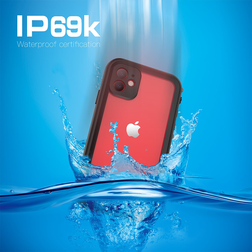 Case iPhone 11 # Pre-order * REDPEPPER Dot + Series IP68 เคสโทรศัพท์กันน้ำฝาหลังแบบใส *