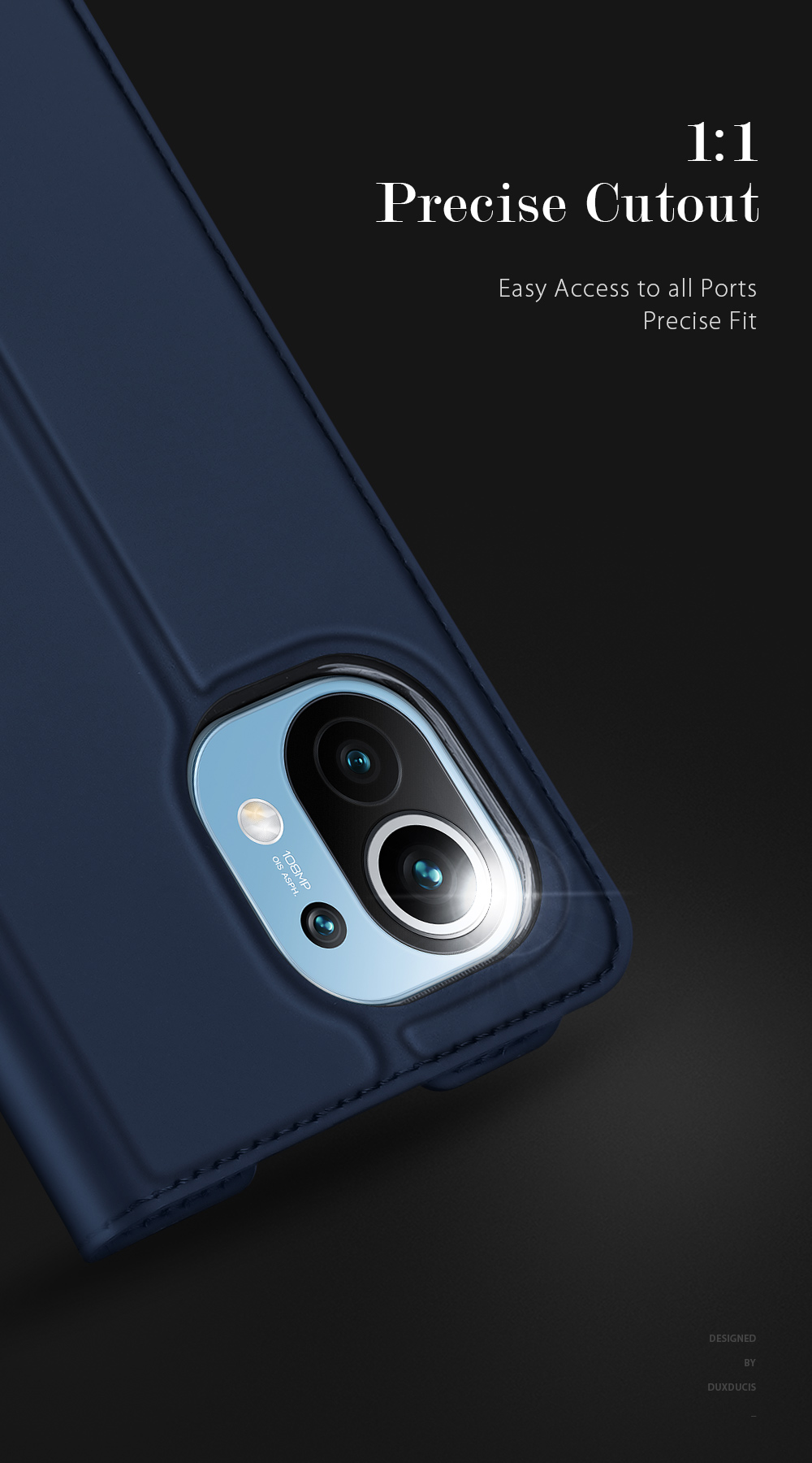 Case Xiaomi Mi 11 5G # Pre-Order * DUX DUCIS นี้มีสไตล์ธุรกิจที่เรียบง่ายและโครงสร้างตัวเครื่องที่บาง หนัง PU เคลือบเงาที่คัดสรรมาเป็นอย่างดี *