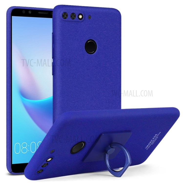 Case Huawei Y7 Pro 2018 / Pre-order * IMAK Matte ผิว PC Back เคสที่มีขา Protector + ฟิล์มหน้าจอ *