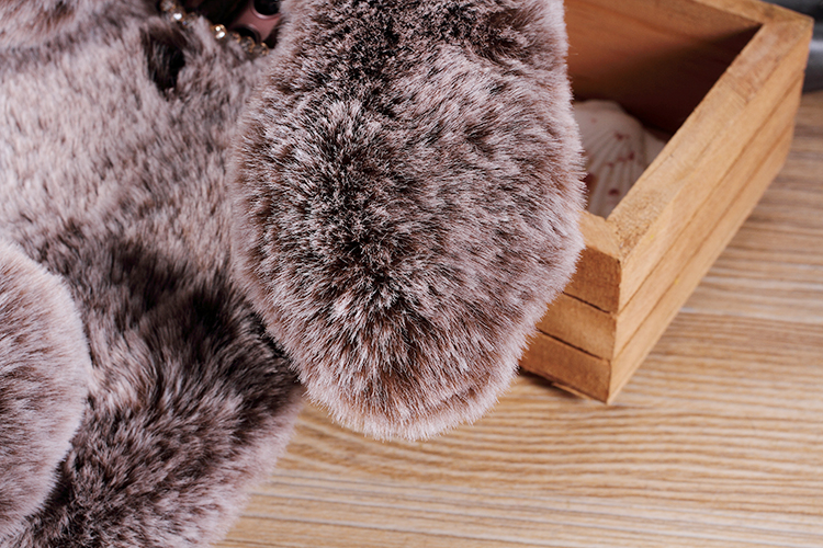 Case Huawei Mate 10 Pro / Pre-order * กระต่ายรูปร่างปุยขนเคลือบ Rhinestone เคส TPU *