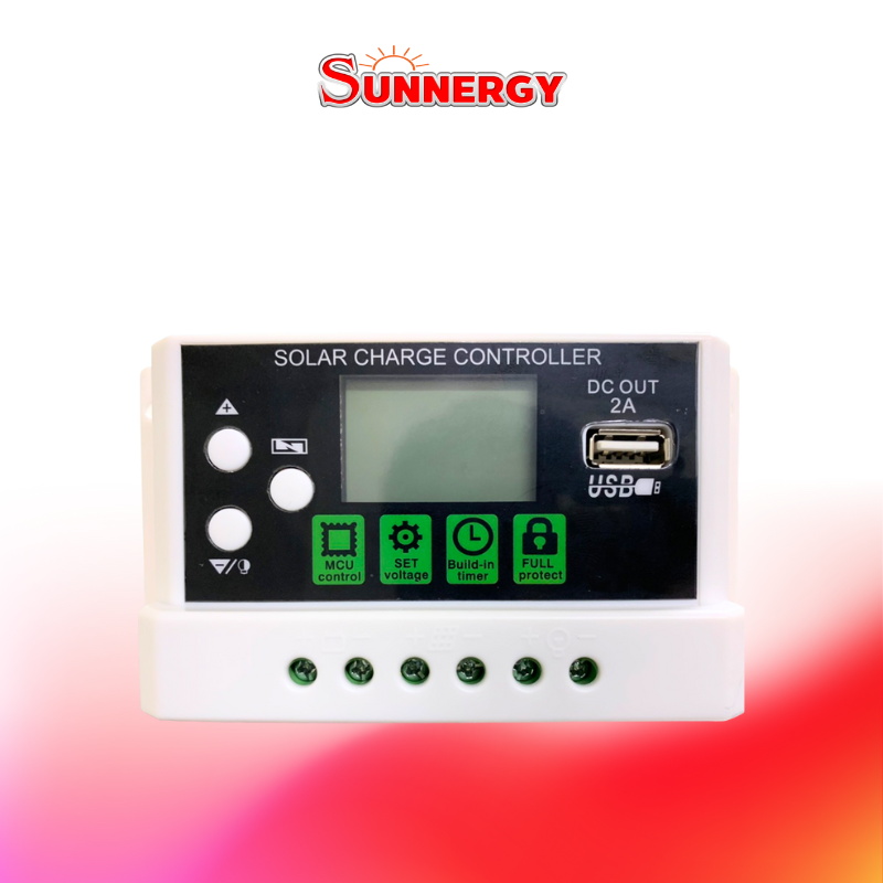 โซล่าชาร์จเจอร์ STC-PWM 10A 12V/24V USB