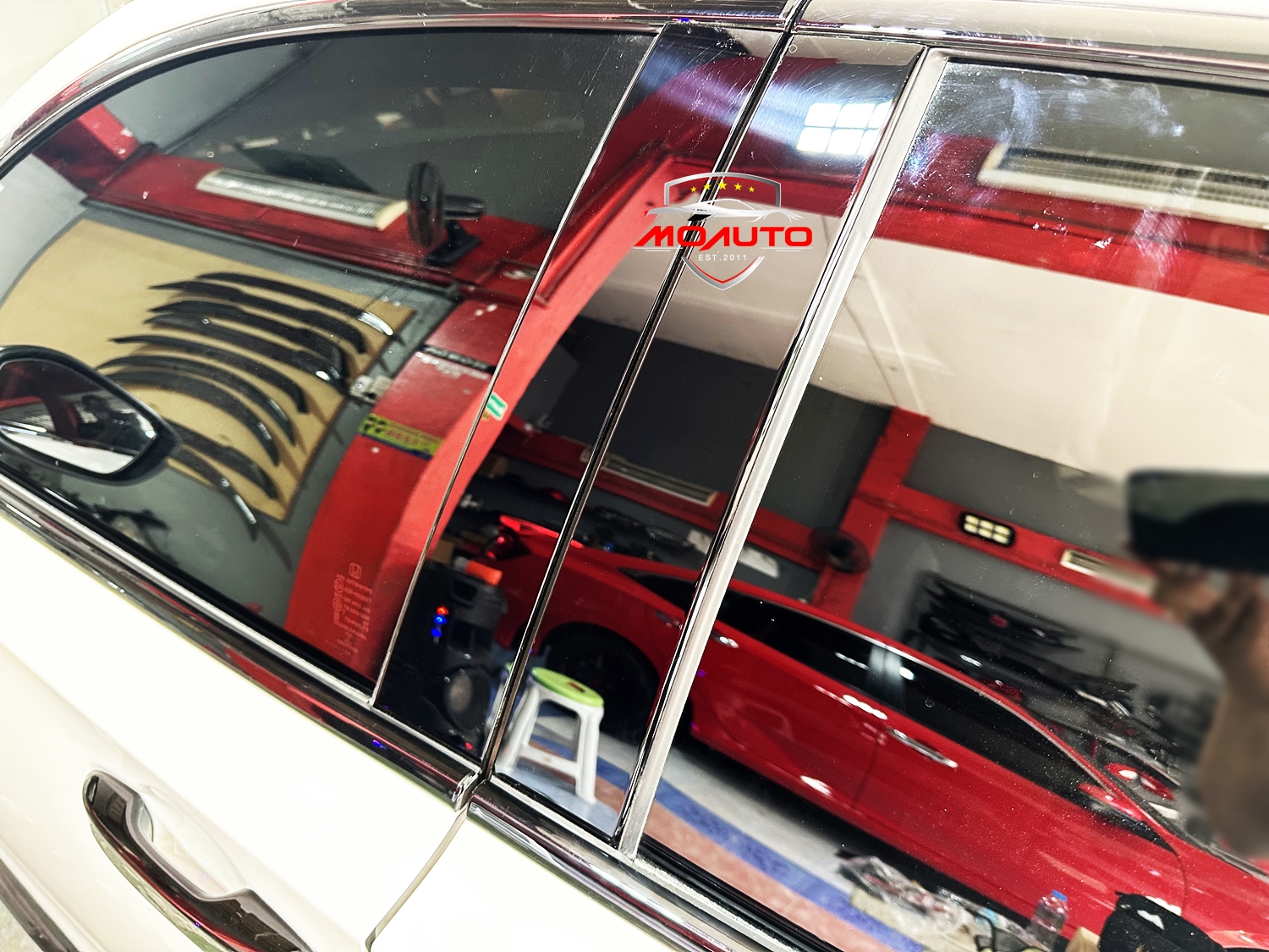 เสาประตู A B ดำเงา RS แท้ CIVIC FE