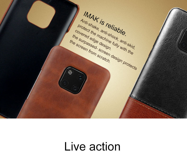 Case Huawei Mate 20 Pro / Pre-order * IMAK Ruiyi หนัง PU เคลือบ รูปลักษณ์เรียบง่าย แต่คลาสสิก *