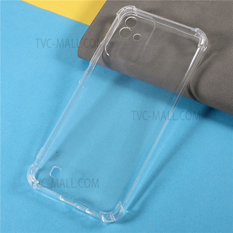 Case Realme narzo 50i # Pre-Order * Crystal Clear 1.5mm Soft TPU ฝาครอบป้องกันมุมตัดที่แม่นยำ *