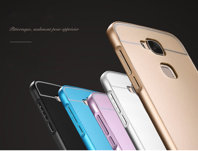 Case Huawei G7 Plus / Pre-order * Bumper 2 in 1เคสอลูมิเนียมโลหะ + พลาสติกปกหลัง *