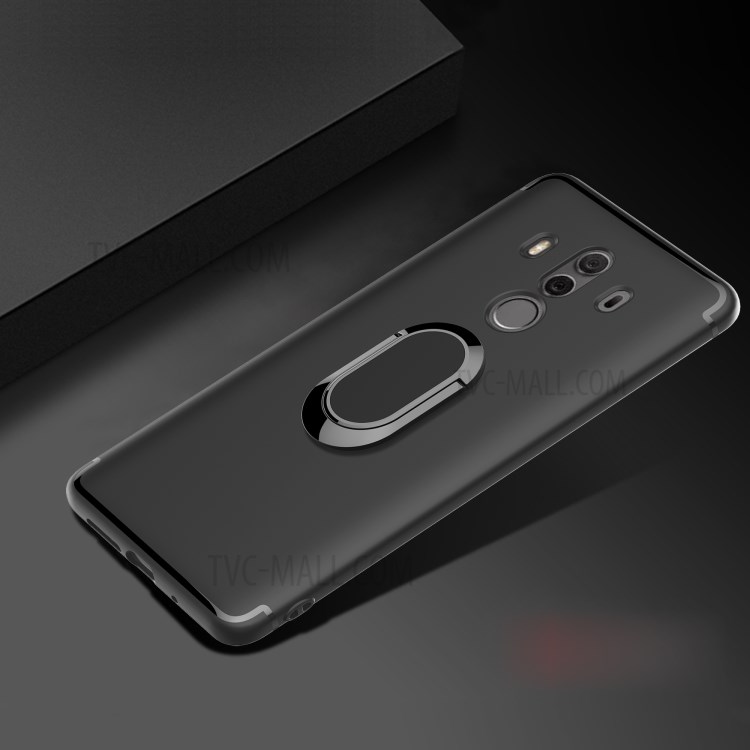 Case Huawei Mate 10 Pro / Pre-order * เคสแม่เหล็กแหวนนิ้วมือขา Matte TPU *
