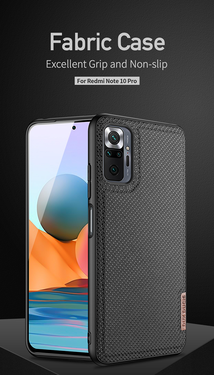 Case Xiaomi Redmi Note 10 Pro # Pre-Order * DUX DUCIS FINO Series PVC + PC + TPU + Nylon Combo *