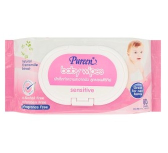 ทิชชูเปียกสูตรเซนซิทีฟ 80ชิ้นแพ4ห่อ