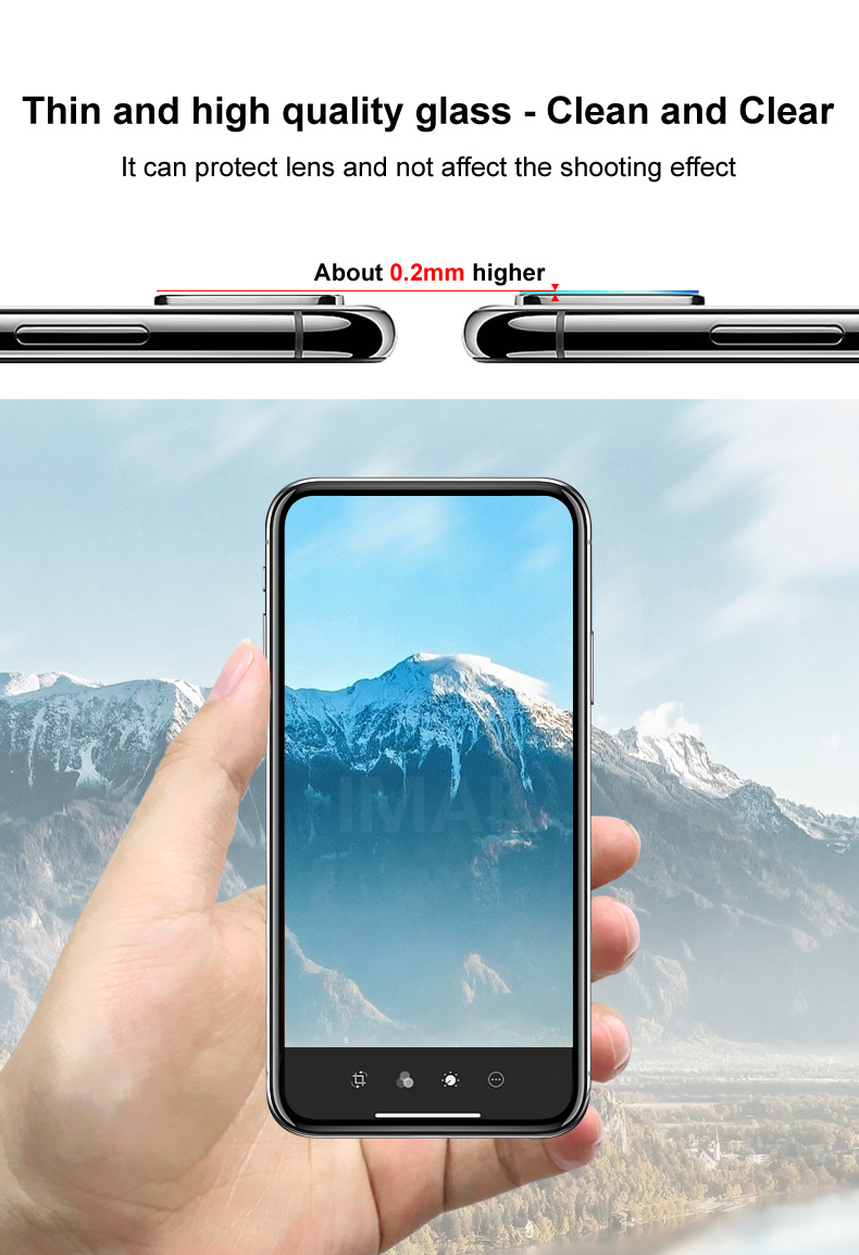 กระจกนิรภัยเลนส์กล้องหลัง Vivo S1 / Pre-Order * IMAK 2 ชิ้น / แพ็ค HD ตัวป้องกันเลนส์กล้องโปร่งใส *