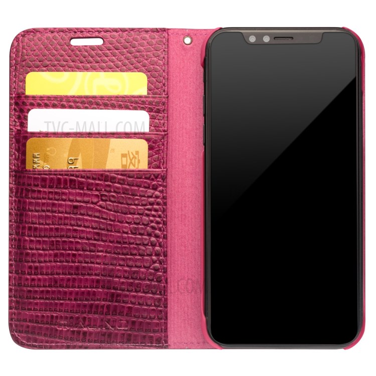 Case iPhone X, iPhone XS / Pre-Order * QIALINO หนังวัวเนื้อจระเข้ชั้น