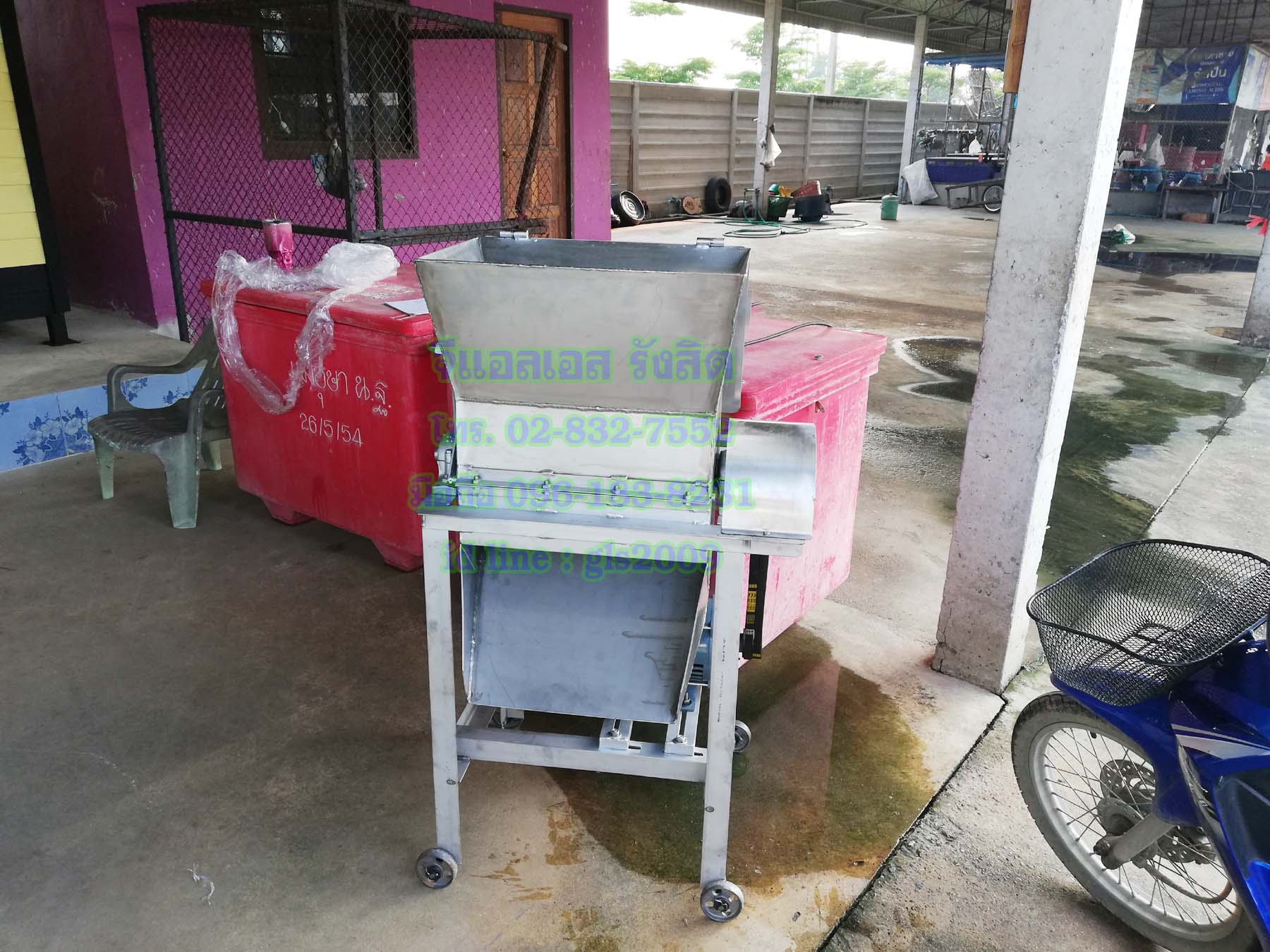 เครื่องโม่แข็งสแตนเลส2กั๊กมอเตอร์3แรง