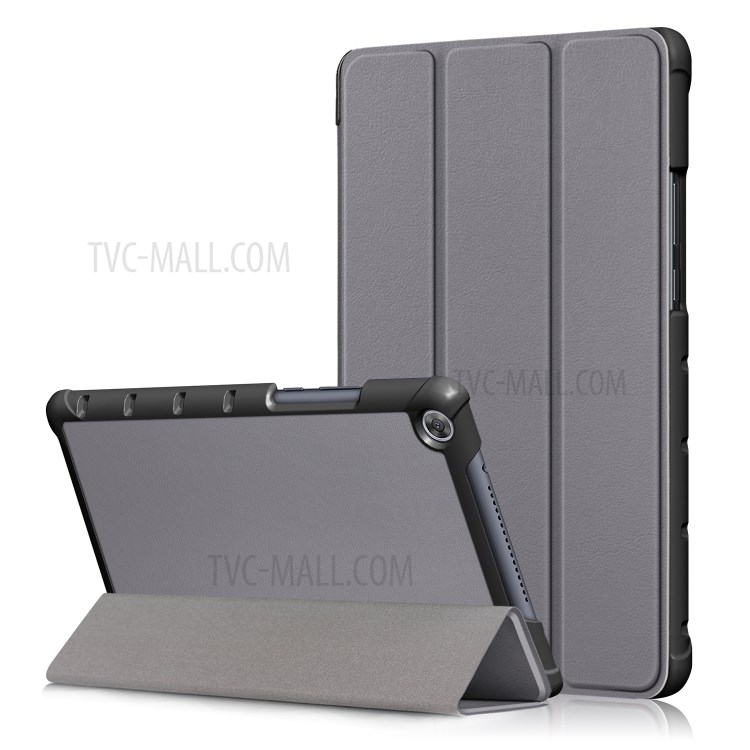 Case Huawei MediaPad M5 lite / Pre-Order * ผิวลิ้นจี่หนัง PU ยืน 3 - พับ หนัง PU คุณภาพดีและรูปลักษณ์ที่น่าดึงดูด *