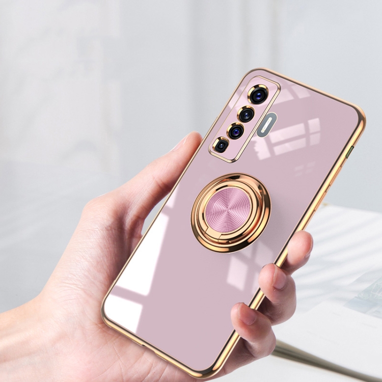 Case Vivo X50 Pro / Pre-Order * เคส 6D ชุปด้วยไฟฟ้าคุ้มครองเต็มซิลิโคนกับผู้ถือแหวนแม่เหล็ก *