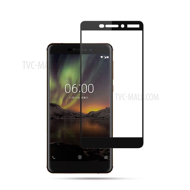 กระจกกันรอย Nokia 6.1 (Nokia 6 2018) / Pre-order * MOCOLO Silk Print กระจกนิรภัยป้องกันหน้าจอ *