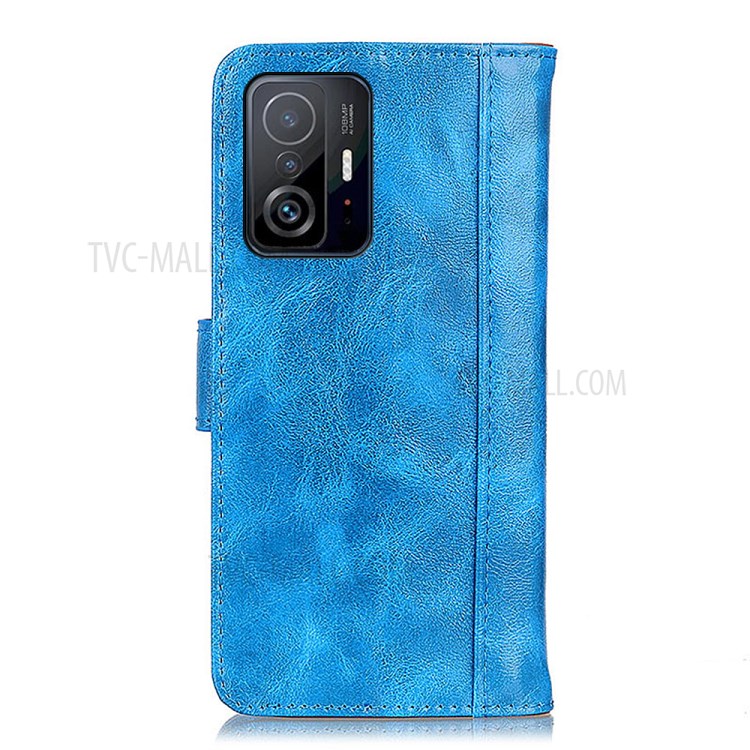 Case Xiaomi 11T / 11T Pro # Pre-Order * โดดเด่นด้วยการเย็บแบบสองชั้นและเนื้อม้า แยกช่องสำหรับใส่บัตรเครดิต บัตรประชาชน และเงินสด *