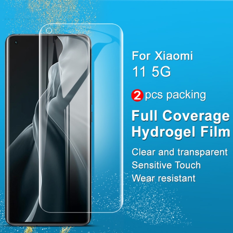 ฟิล์มกันรอย Xiaomi Mi 11 5G # Pre-Order * 2 ชิ้น IMAK ฟิล์มไฮโดรเจลเต็มจอโค้ง *