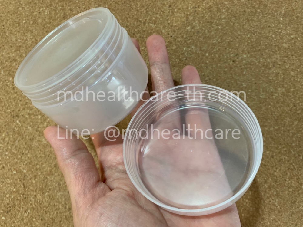 กระปุกครีม กระปุกครีมพลาสติก 100กรัม (10ชิ้น/ชิ้นละ10บาท)