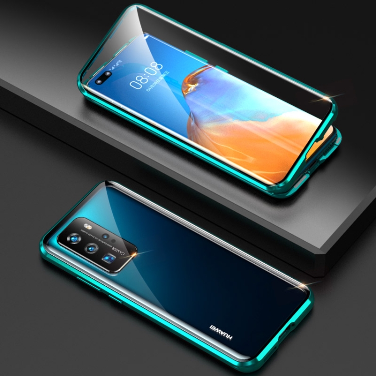 Case Huawei P40 Pro / Pre-order * กระจกเทมเปอร์สองด้านกันกระแทก Magnetic Attraction เคสพร้อมฝาปิดเลนส์กล้อง *