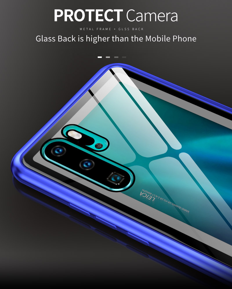 Case Huawei P30 Pro / Pre-Order * กรอบโลหะแม่เหล็ก + กระจก ครอบคลุม 360 องศา *