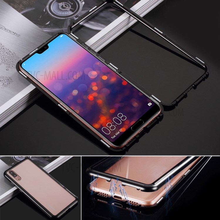 Case Huawei P20 / Pre-order * LUPHIE กรอบโลหะแม่เหล็กถอดออกได้ + กระจกนิรภัย *