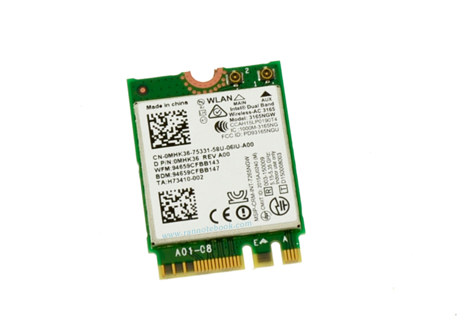 การ์ดไวไฟ สำหรับ Dell Precision M6700 ของแท้ Wireless Card Dell Precision M6700 ตรงรุ่น ตรงสเปค รับประกันศูนย์ Dell Thailand