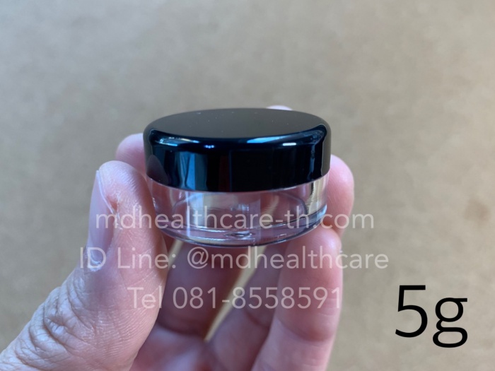 ตลับครีม 5กรัม ฐานกลม (10ชิ้น/ชิ้นละ2บาท)