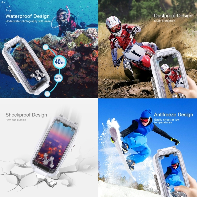 Case Huawei P20 Pro / Pre-order * HAWEEL ตัวเรือนดำน้ำกันน้ำ 40 ม. / 130 ฟุตถ่ายวิดีโอถ่ายเคสใต้น้ำ *
