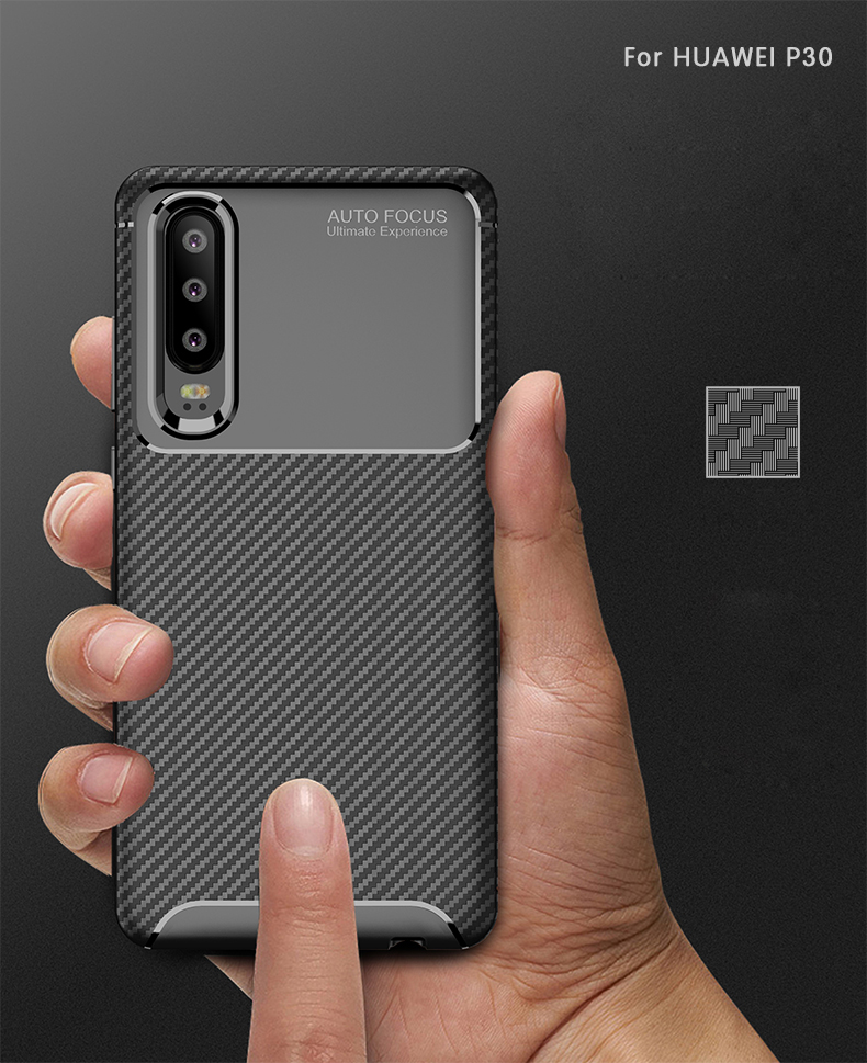 Case Huawei P30 # Pre-Order * เคสคาร์บอนไฟเบอร์ ส่วนด้านในออกแบบระบายความร้อน *