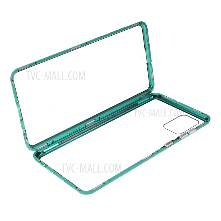 Case Samsung Galaxy A71 / Pre-order * เคสกระจกสองด้าน + การดูดซับแม่เหล็กกรอบโลหะปกที่ไม่ซ้ำกัน *