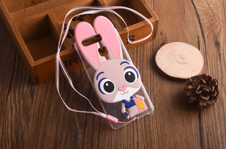 Case Huawei P9 / Pre-order * การ์ตูน3D จูดี้เคสกระต่ายซิลิโคน พร้อมสายคล้องคอ *