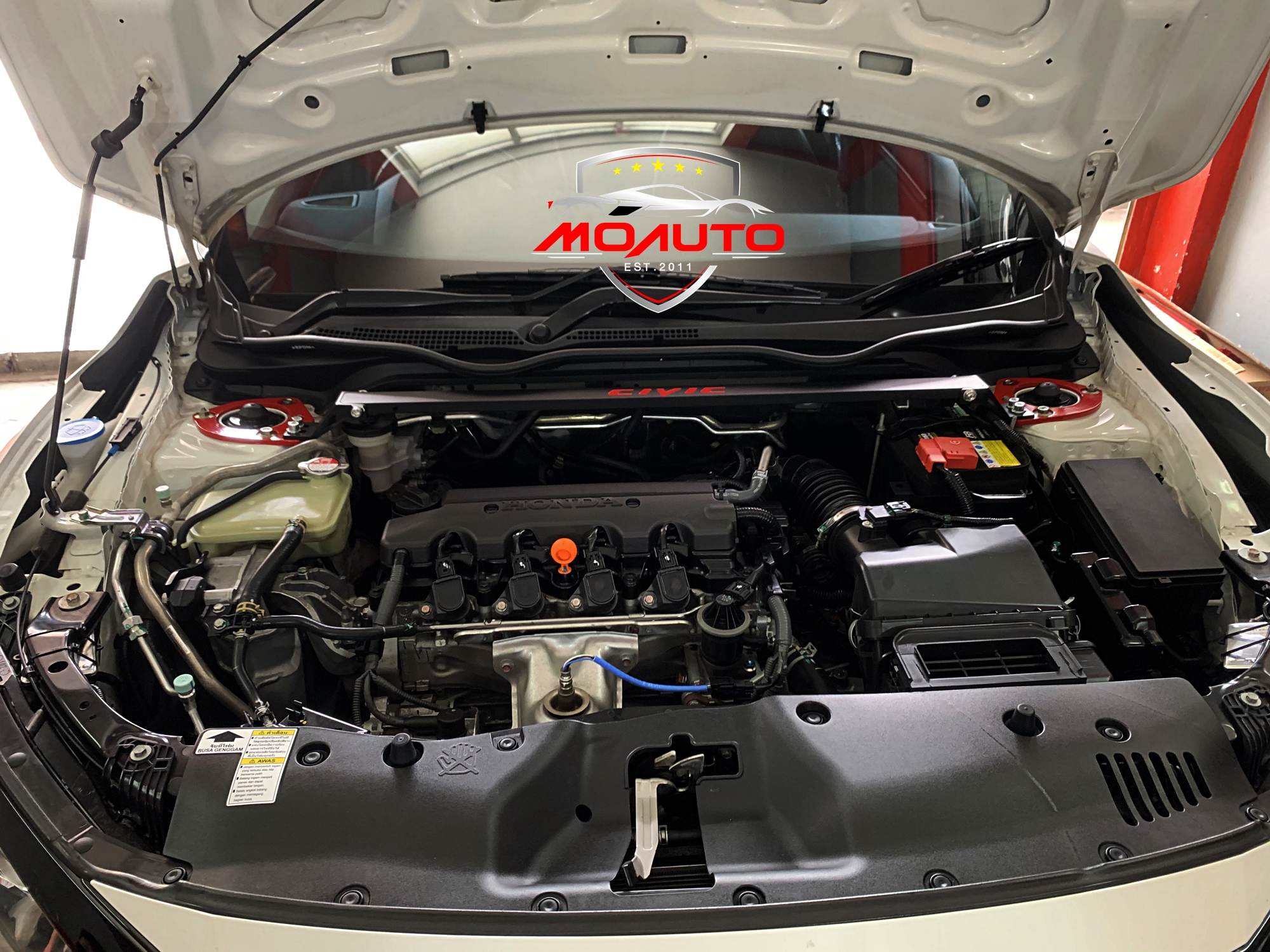 ค้ำโช้คหน้า ดำ-แดง CIVIC FC / FK 2016-2021