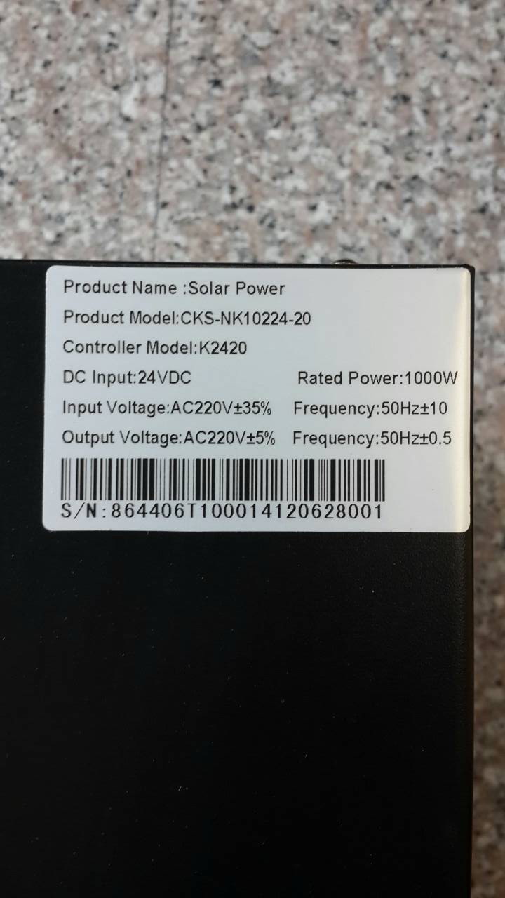 เครื่องแปลงไฟสำหรับโซล่าเซลล์ + โซล่าชาร์จเจอร์ (NK Solar Inverter)