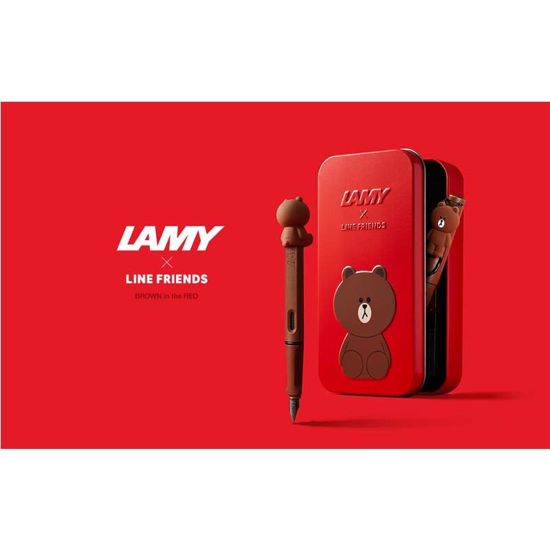 LAMY X LINE FRIENDS BROWN IN THE RED LIMITED EDITION