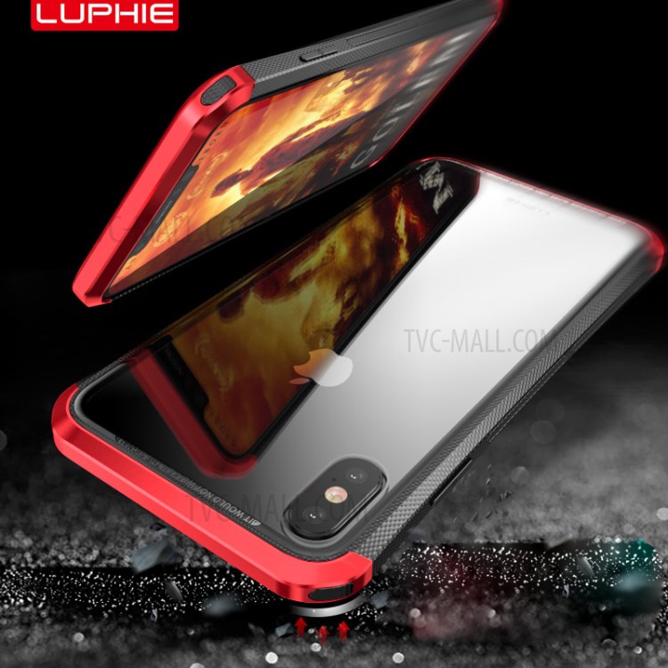 Case iPhone X / Pre-Order * LUPHIE อลูมิเนียมอัลลอยด์ + 9H กระจกหลัง *