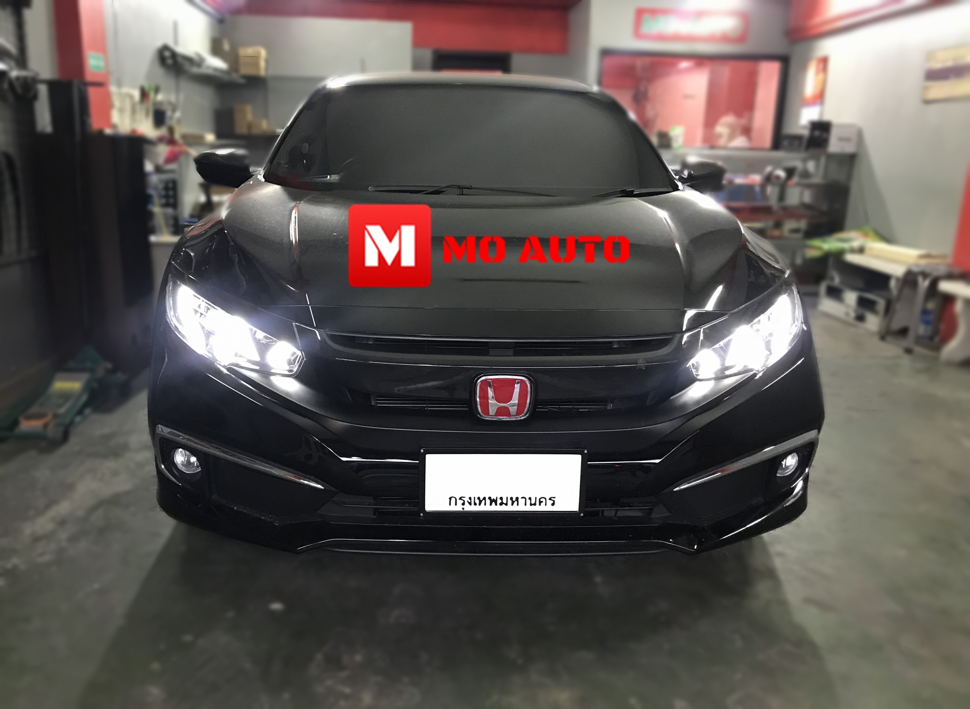 โคมไฟหน้า LED CIVIC FK ทรง Lamborghini Style