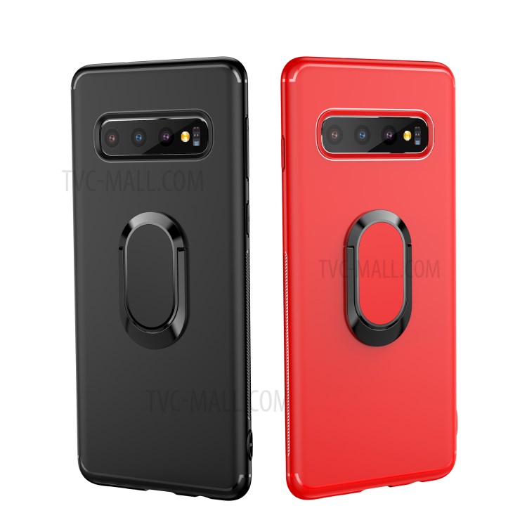 Case Samsung Galaxy S10 / Pre-Order * Matte TPU Mobile Shell พร้อมแหวนนิ้วแม่เหล็กขา *