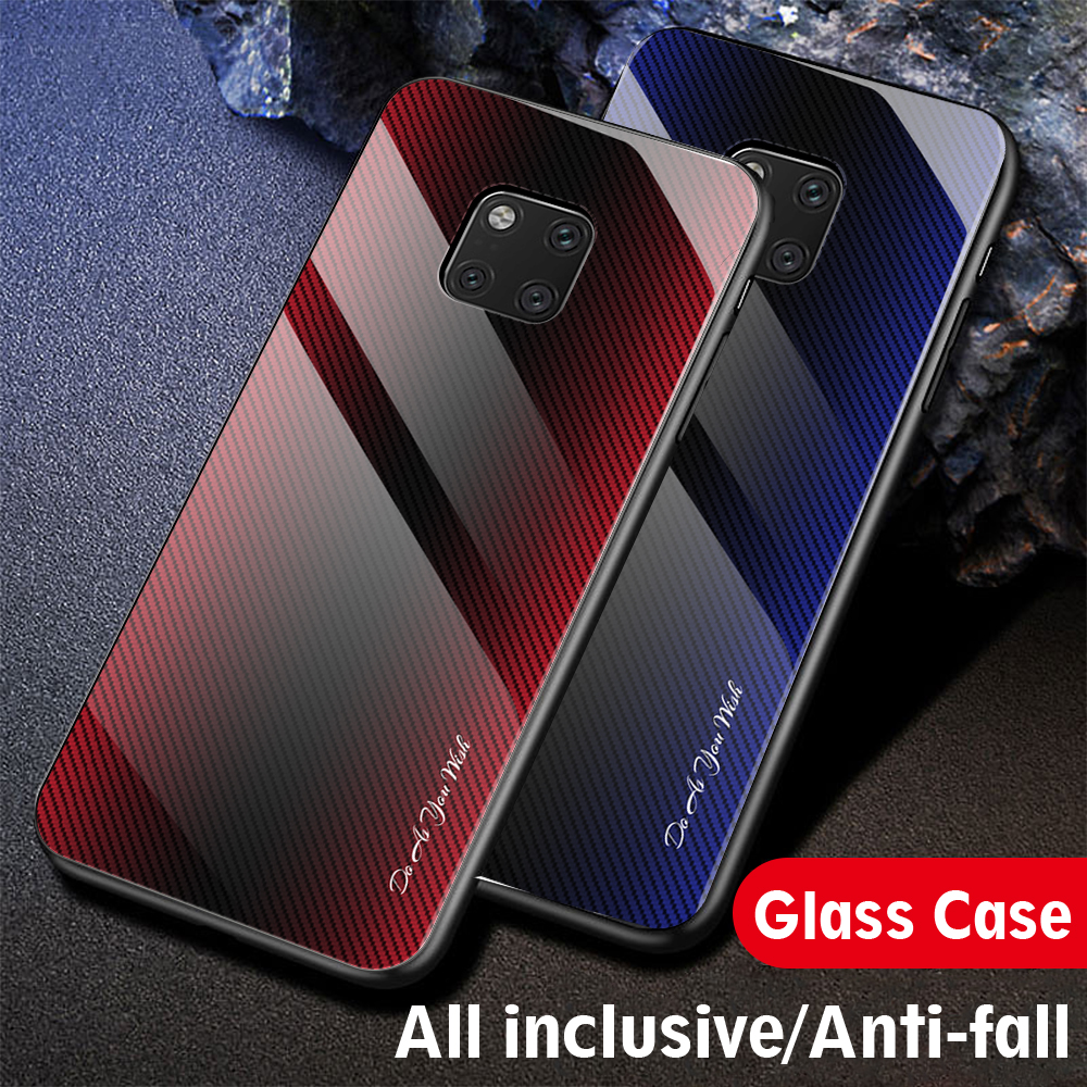 Case Huawei Mate 20 Pro / Pre-Order * เคสพื้นผิวกระจกปกหลัง + ขอบ TPU นุ่มป้องกันการตกและทนต่อแรงกระแทก *