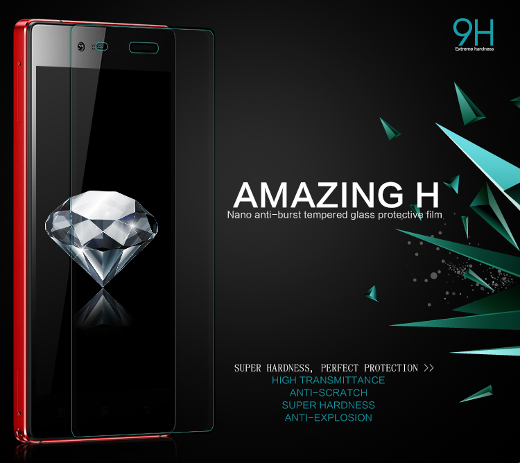 กระจกหน้านิรภัย + ฟิล์มหลัง NILLKIN Amazing H Lenovo VIBE Shot / Pre-order