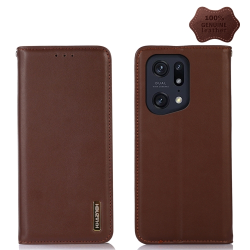 Case OPPO Find X5 Pro # Pre-Order * KHAZNEH Nappa เคสโทรศัพท์หนัง Cowhide ชั้นบนสุด *