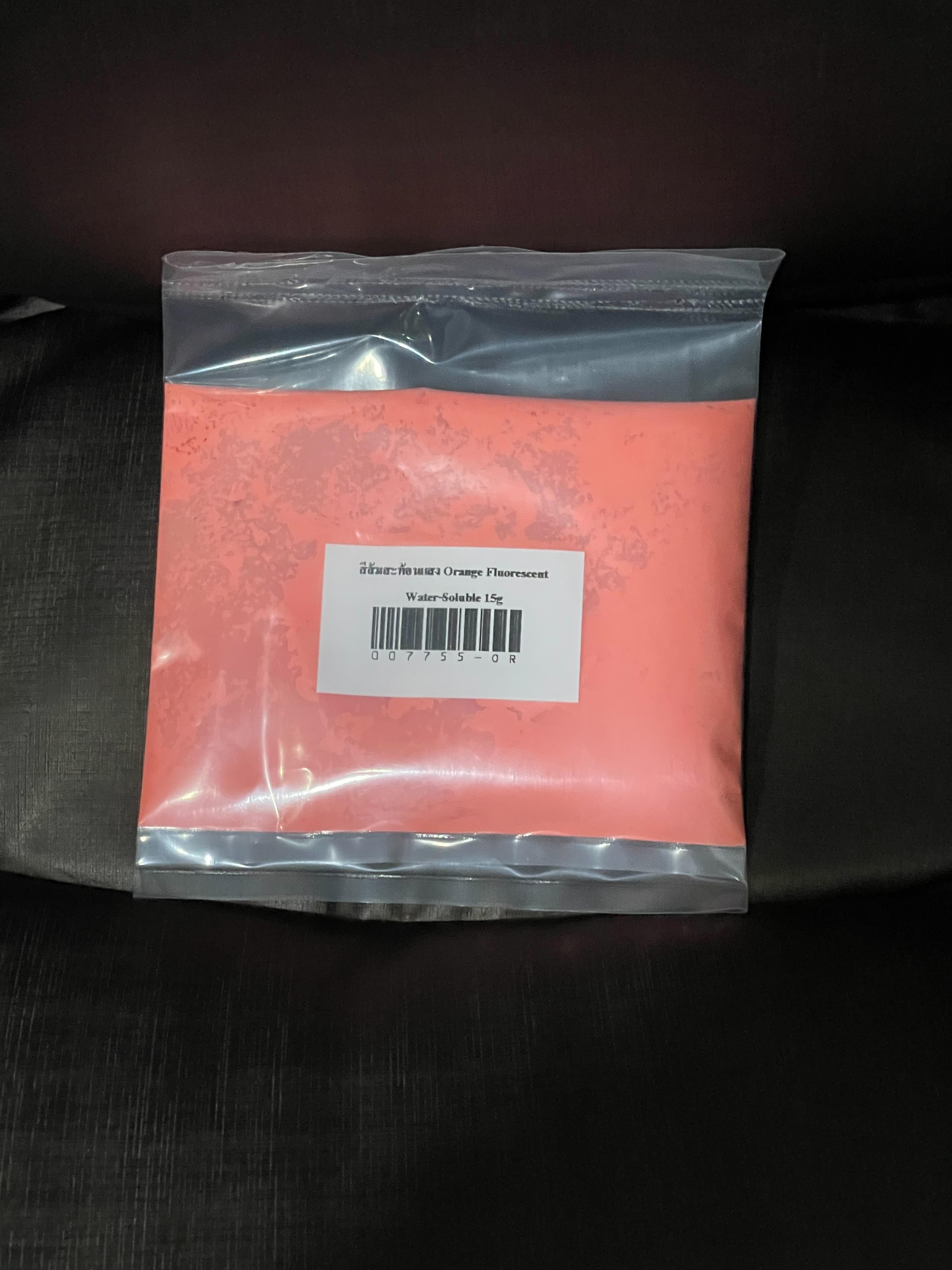 สีส้มสะท้อนแสง Orange Fluorescent Water-Soluble 15g 007755-OR