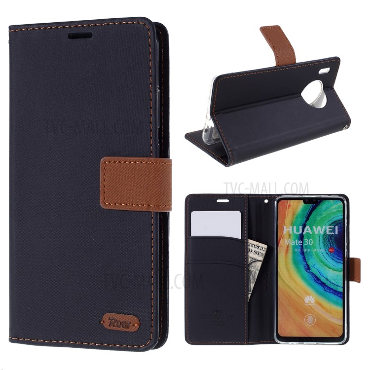 Case Huawei Mate 30 Pro / Pre-order * ROAR Twill Grain ทนทานปกหนัง PU + soft TPU เคสภายใน *
