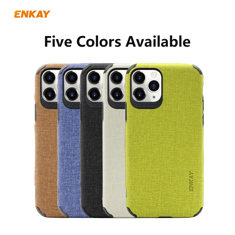 Case iPhone 11 Pro Max # Pre-order * ENKAY 2 in 1 เนื้อเดนิมหนัง PU + เคส TPU Soft Slim ฟิล์มกระจกนิรภัย *