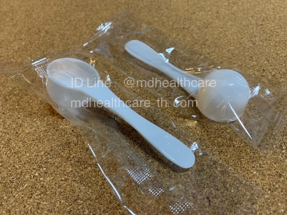 ช้อนตวง5กรัม/10ml.(cc.) ยาว9.5cm (10ชิ้น ชิ้นละ3บาท) บรรจุ1ชิ้น/ซอง