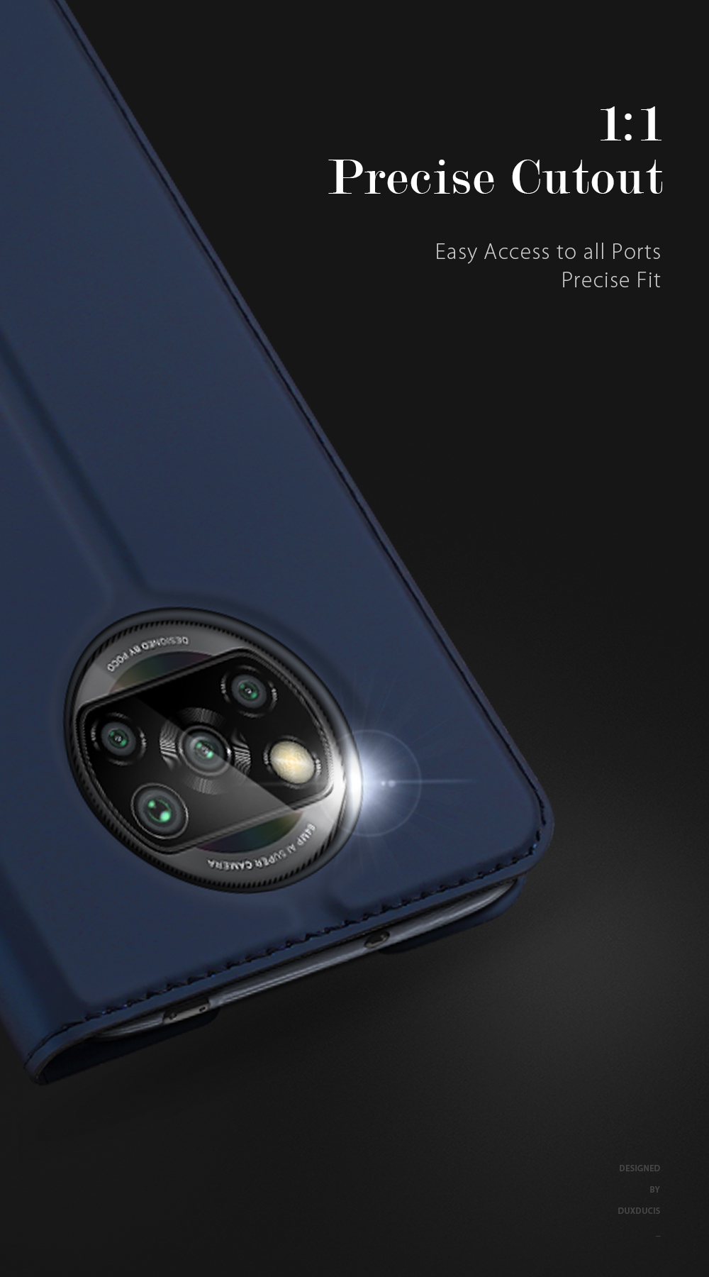 Case Xiaomi Poco X3 Pro / X3 / X3 NFC # Pre-Order * DUX DUCIS นี้มีสไตล์ธุรกิจที่เรียบง่ายและโครงสร้างตัวเครื่องที่บางเฉียบ หนัง PU เคลือบเงาที่คัดสรรอย่างดี *